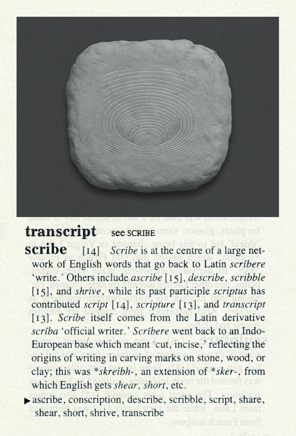 TRANSCRIPT postcard, printed for Mag to Mag, festival for independent magazines in Milan
